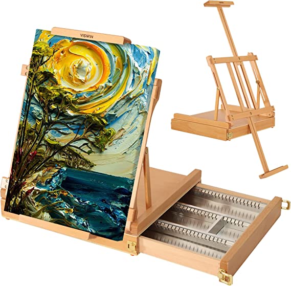 Tabletop Easel Art Easel Wooden Sketch box Desktop Easel for