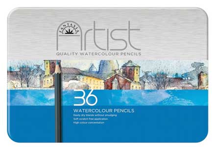Divolo METAL BOX SET - EXTRA-FINE WATERCOLORS FOR ARTISTS - 1/2 PANS -  ASSORTED COLORS