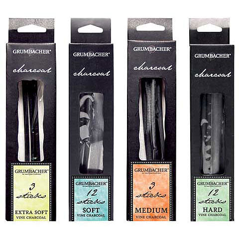 Grumbacher Vine Charcoal 3 Pack